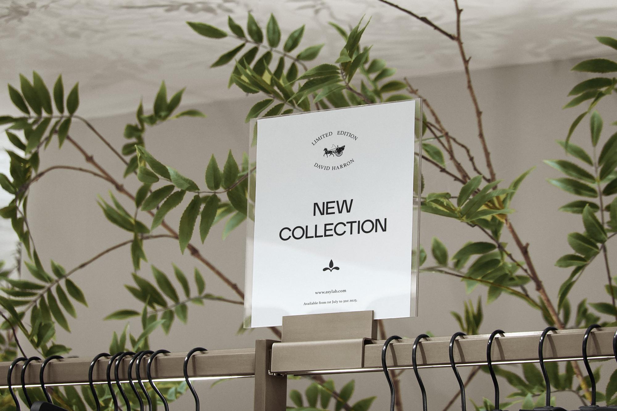Studio entrance with signboard