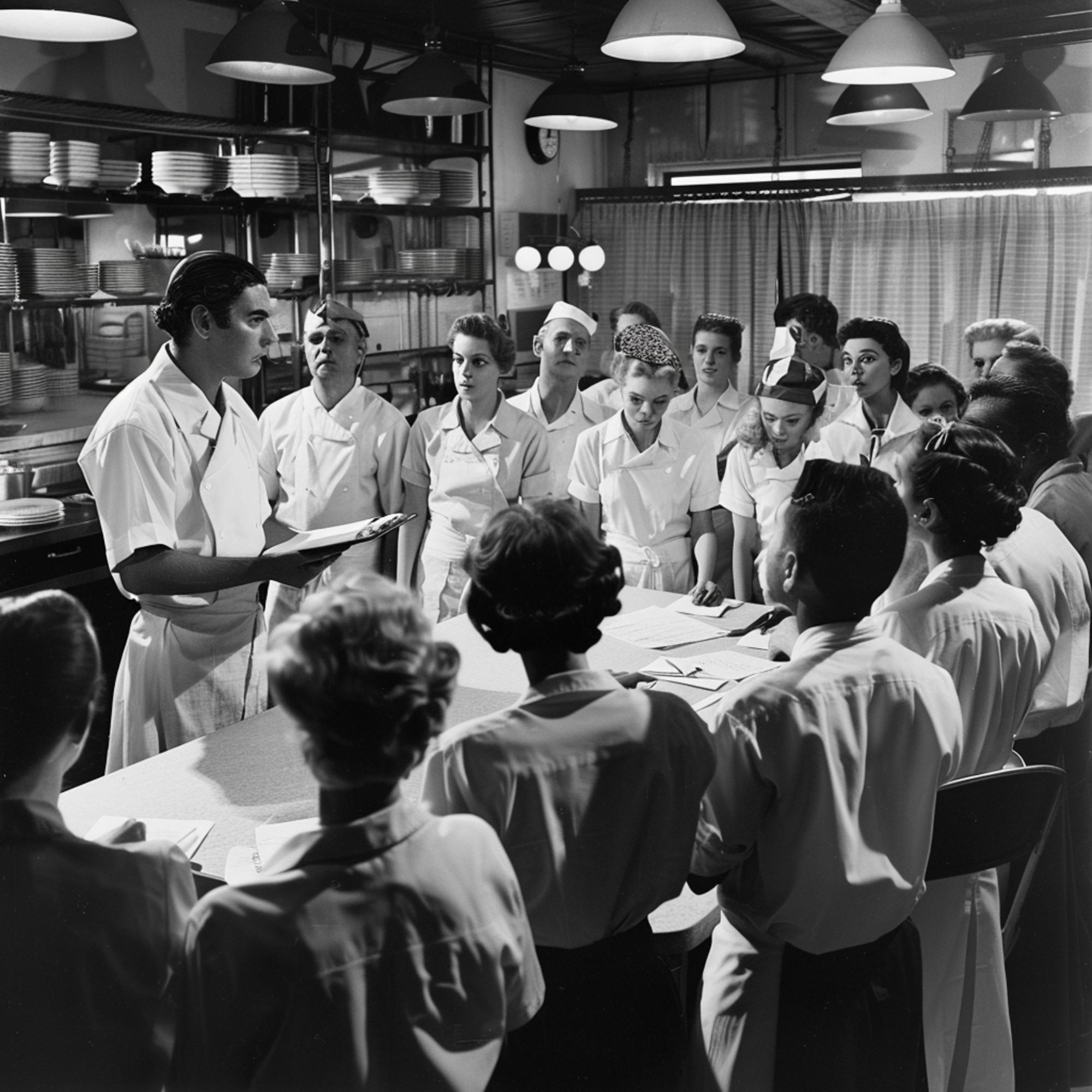 Chef demonstrating a tasting session